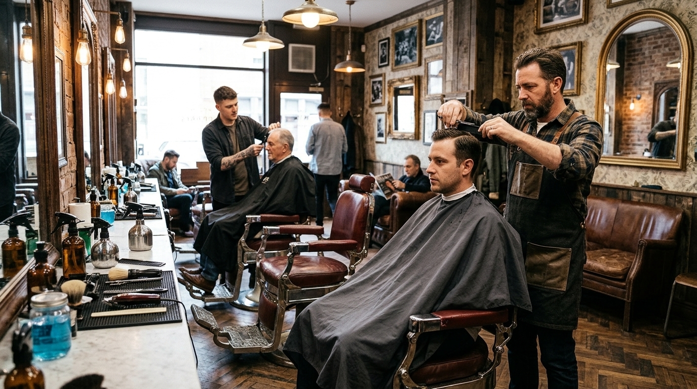 Corte de barbería Mens Club